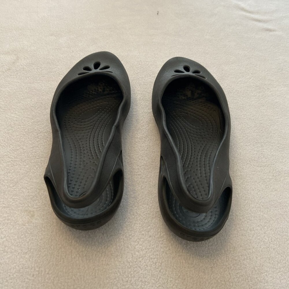 Crocs Kadee Women's sling  back Classic ballet flats  Shoes comfort 8 black - Picture 5 of 8
